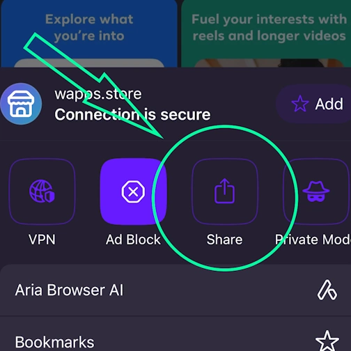 Step 2 - Opera iOS