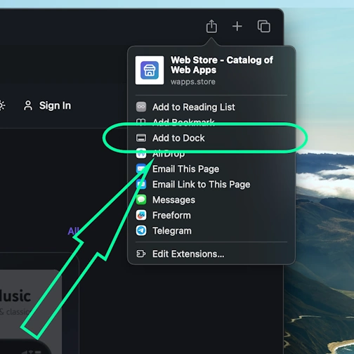 Step 2 - Safari Desktop